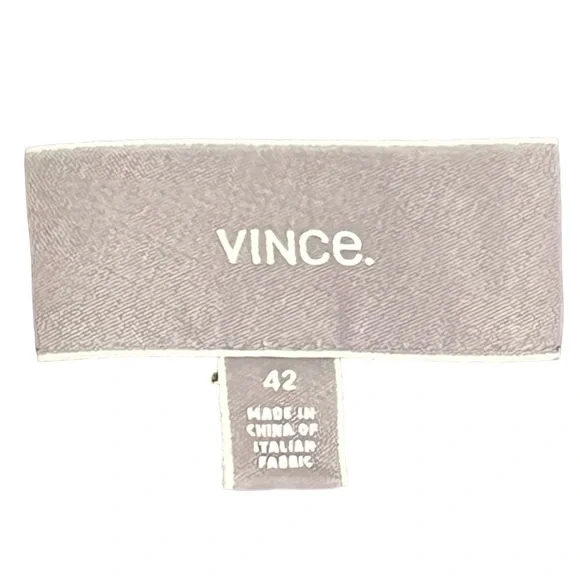 🕶️ Vince Men’s 42R Black Blazer‎ w/ Faux Leather Lapel | Sleek & Cutthroat - Picture 5 of 7